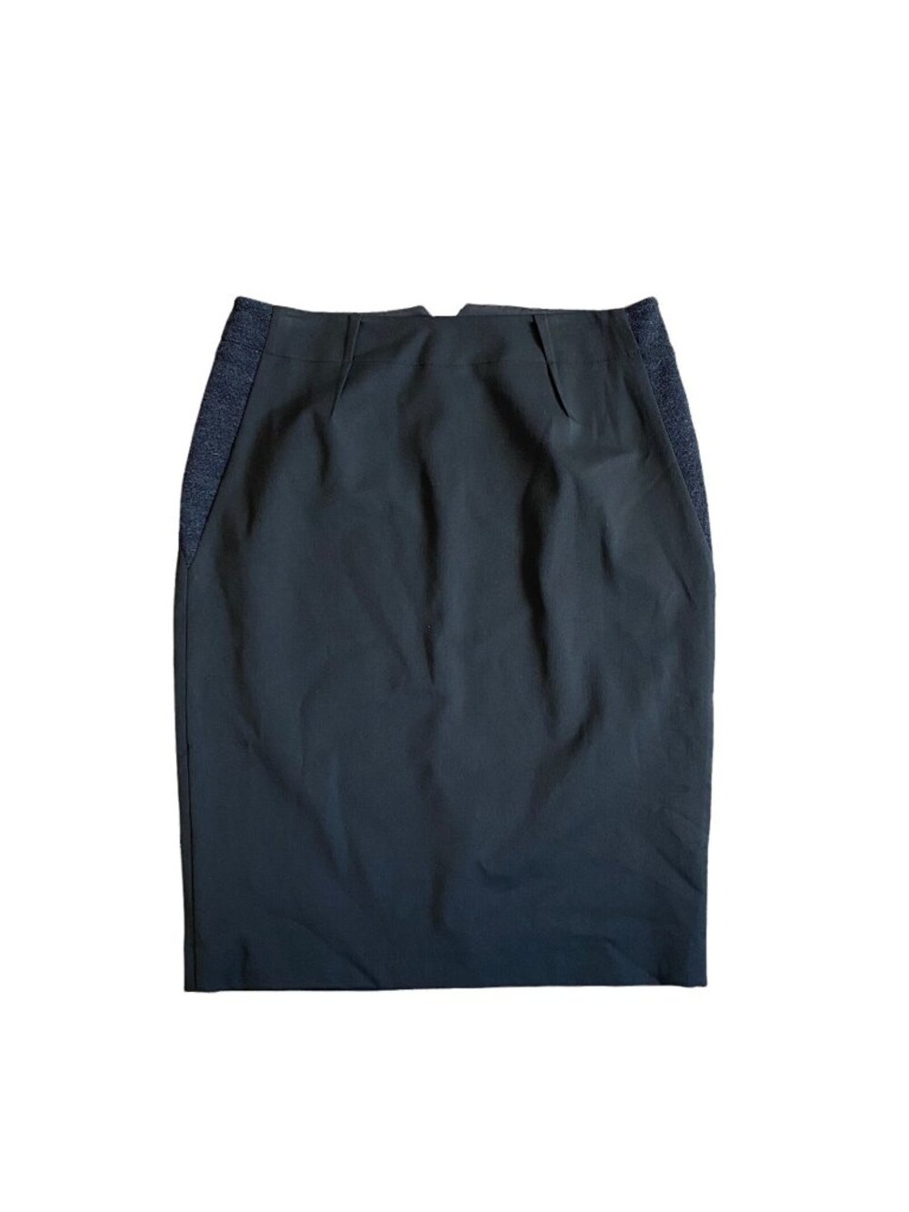 Magaschoni Collection 14 Pencil Skirt Wool Panel Black Classic Career NWT $280